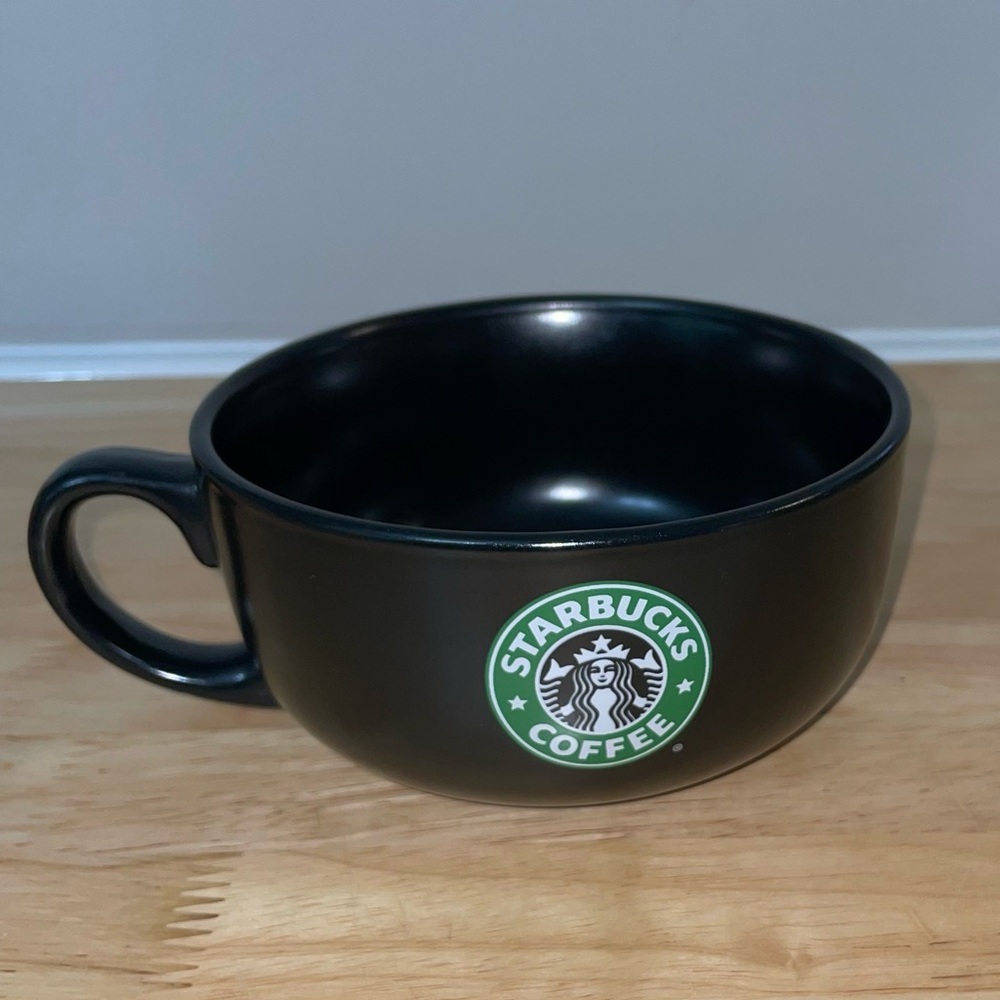 Starbucks Soup Mug Black Mermaid Coffee Cup - Picture 2 of 6
